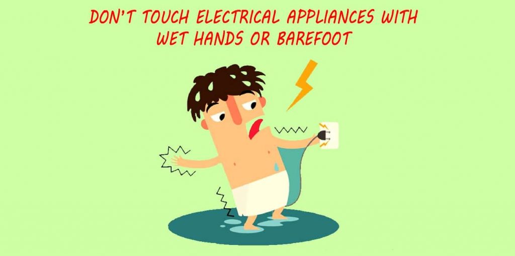 Wet Hands or Bare Feet No!