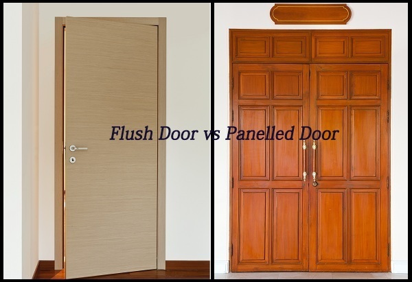 The difference between flush and panelled doors
