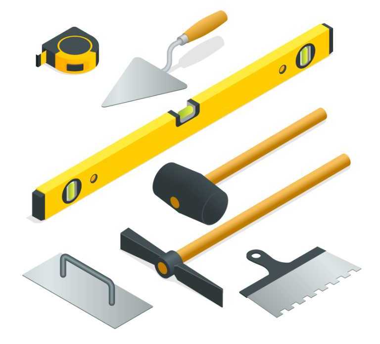 Tools and Machinery for Brick wall construction
