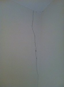 Straight Crack on Wall