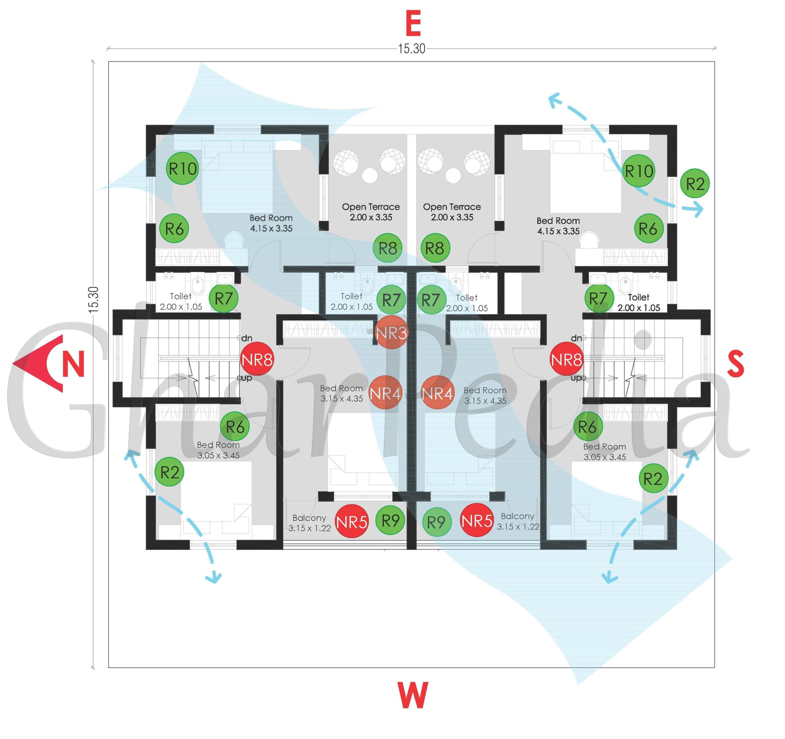 Plan Analysis of 3-BHK Duplex 234 sq.mt