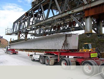 Difficult to transport precast components