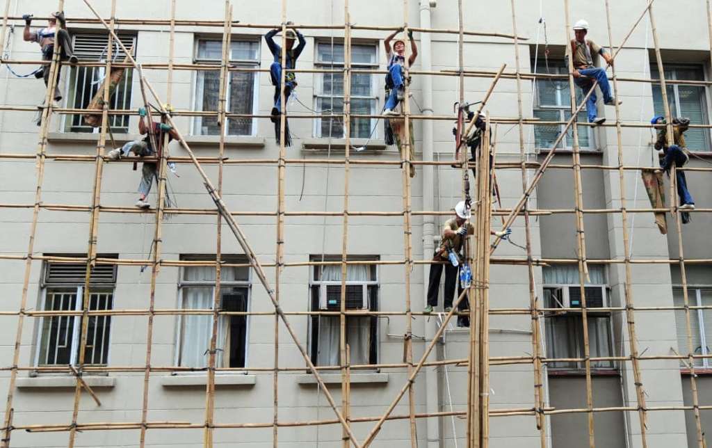 Straight Bamboo for Scaffolding
