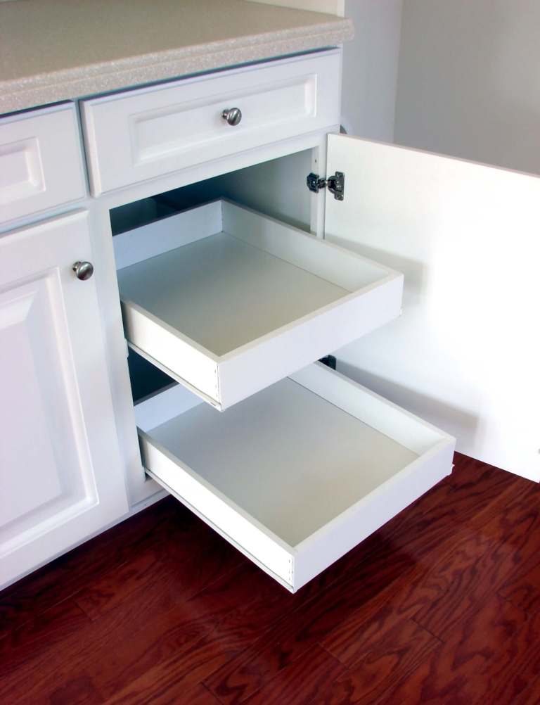 kitchen-storage-tray shelves-below counter