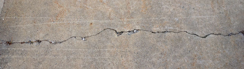 Plastic Shrinkage Crack Image