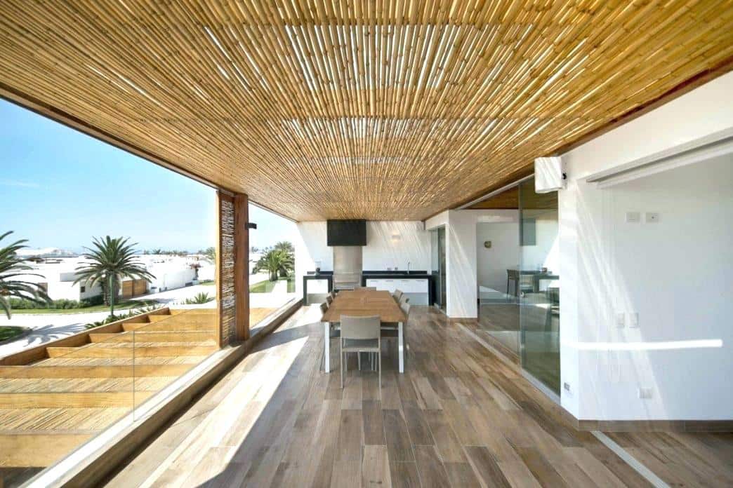 Woven Bamboo Patio Covers