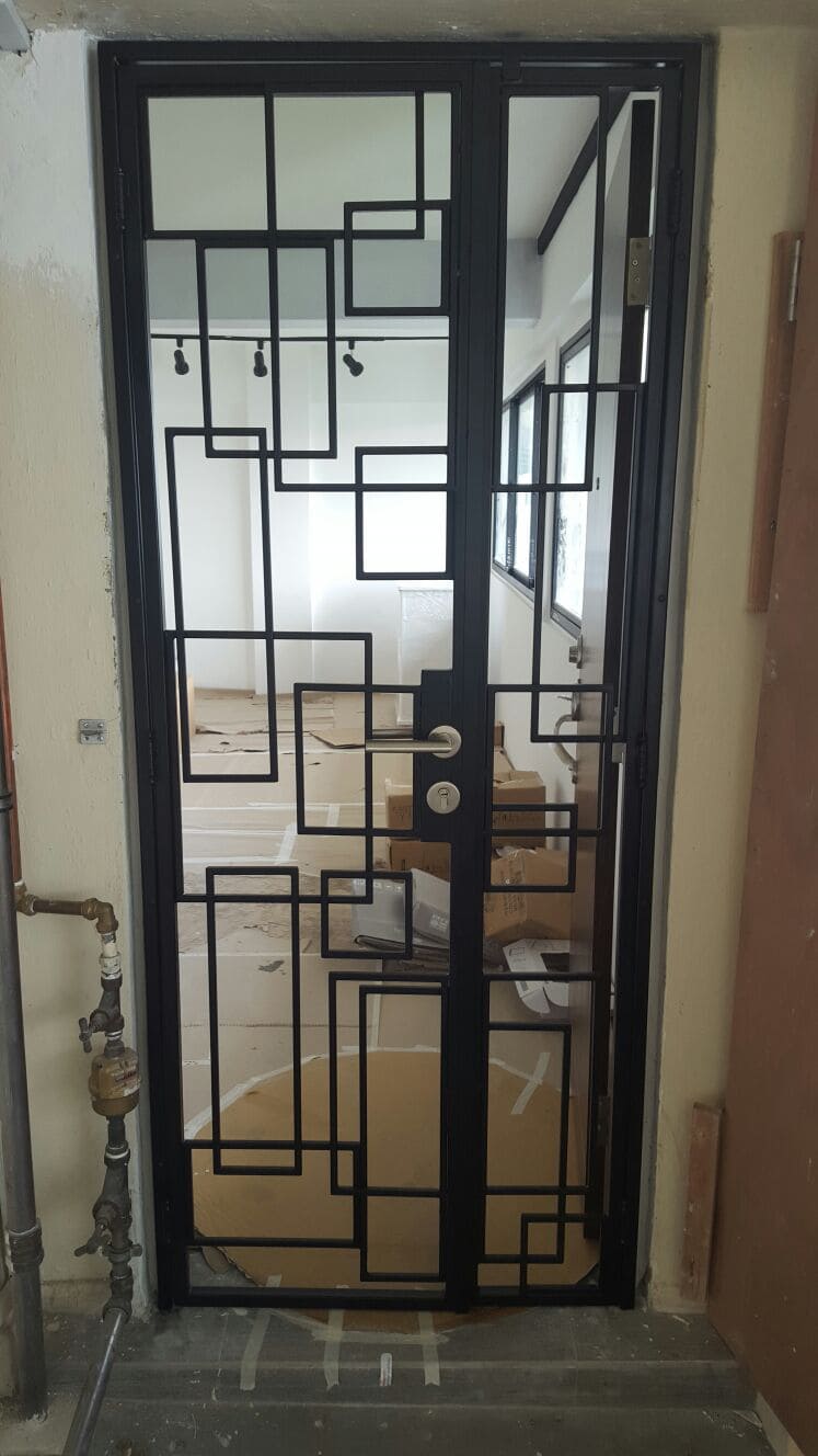 Wrought Iron Door Frame as Fire-resistant Building Material