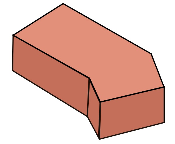 Dog-leg or Angle Brick