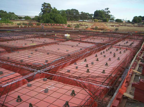Reinforcement for Raft Foundation in Construction