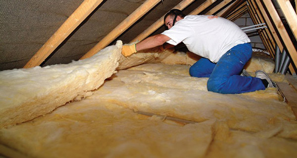 Roof Insulation with Glasswool