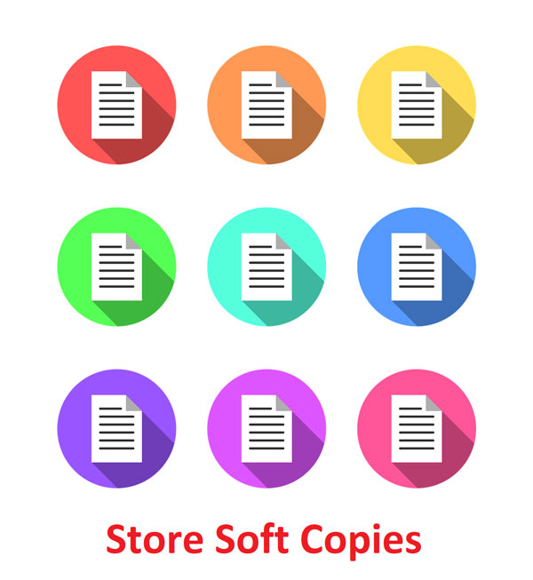 Go Paper-less - Store soft copies