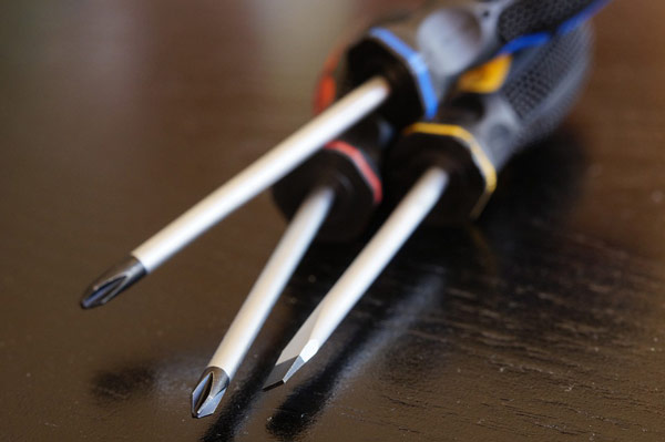 Repair Tools - Slotted and Phillips type screwdrivers