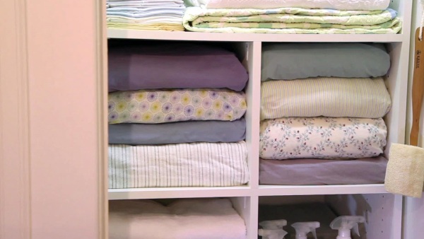 Storing of Bedding in Closet