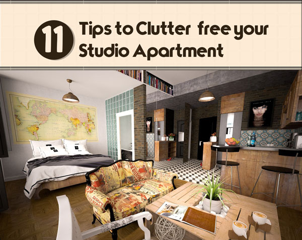 Studio Apartment - Clutter free