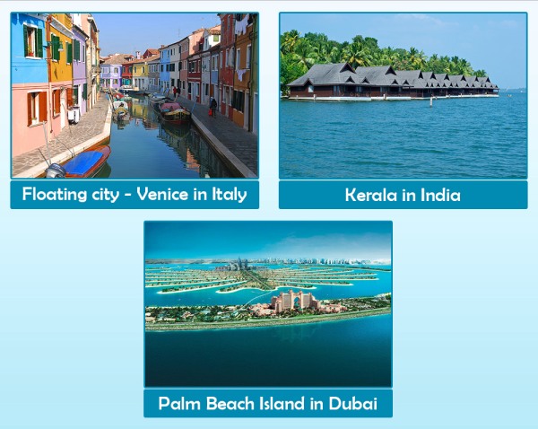 House Over Water - Venice, Kerala, Palm beach Island Dubai