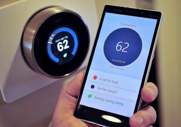 Nest Thermostat and App in Smart Phones