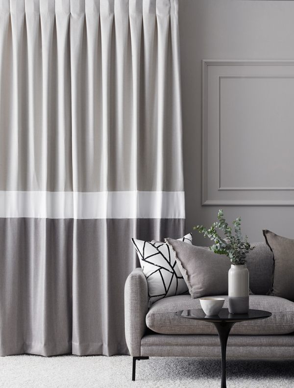 Linear Grey Shades for Curtain