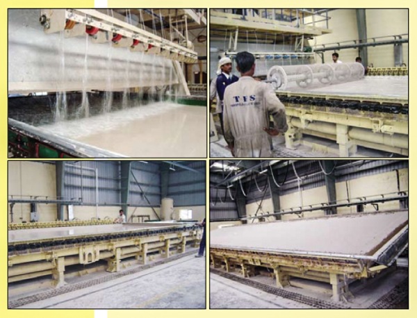 Manufacturing Process of GFRG Panels in Factory