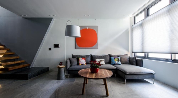 Monochromatic Colour Scheme for Living Room
