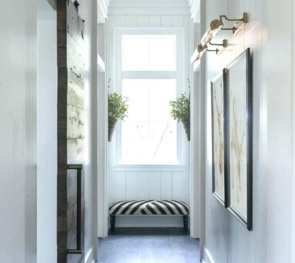 White Hallway -Stool, Paintings