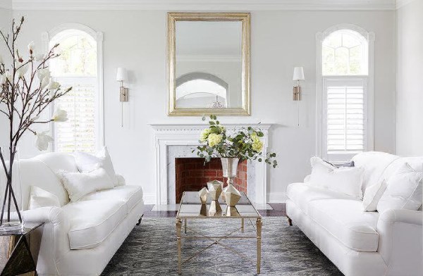 White Theme for Living Room
