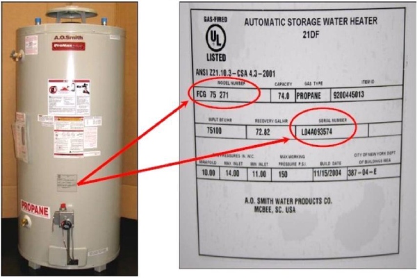 Age of Water Heater