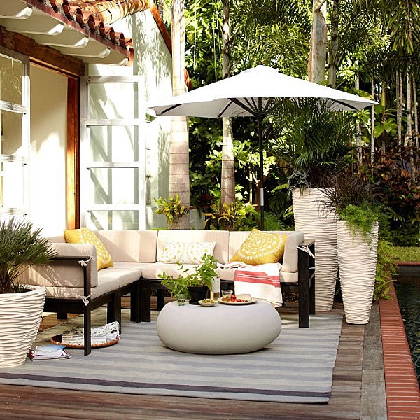 Striped Outdoor Living Areas