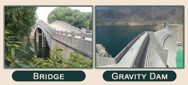 Use of Plum Concrete for Bridge & Gravity Dam
