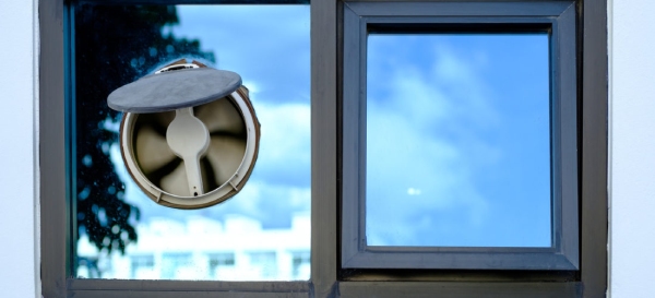 Exhaust Fan in Bathroom Windows