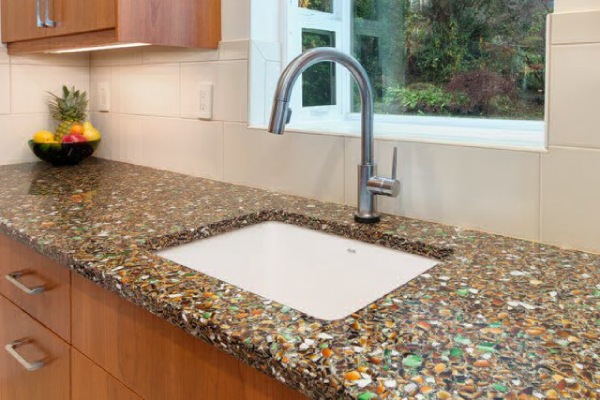 Recycled Glass Countertops Vs Granite
