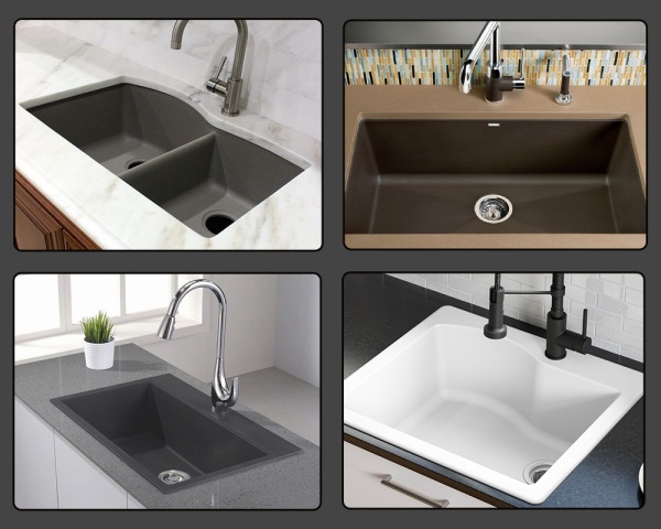 Available Colours of Granite Composite Sinks in market