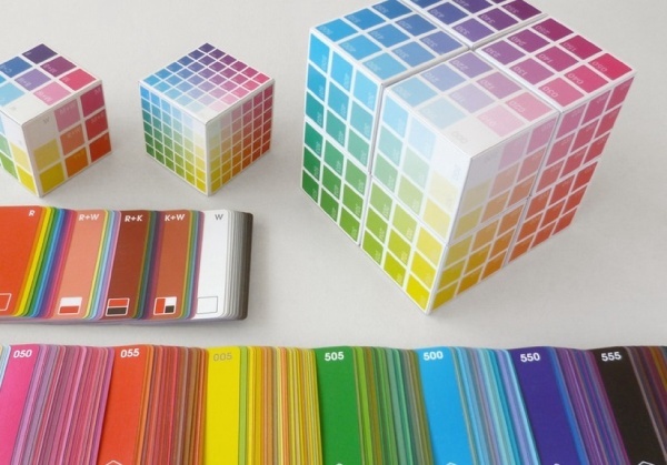Colour Cube Chart with colour chart