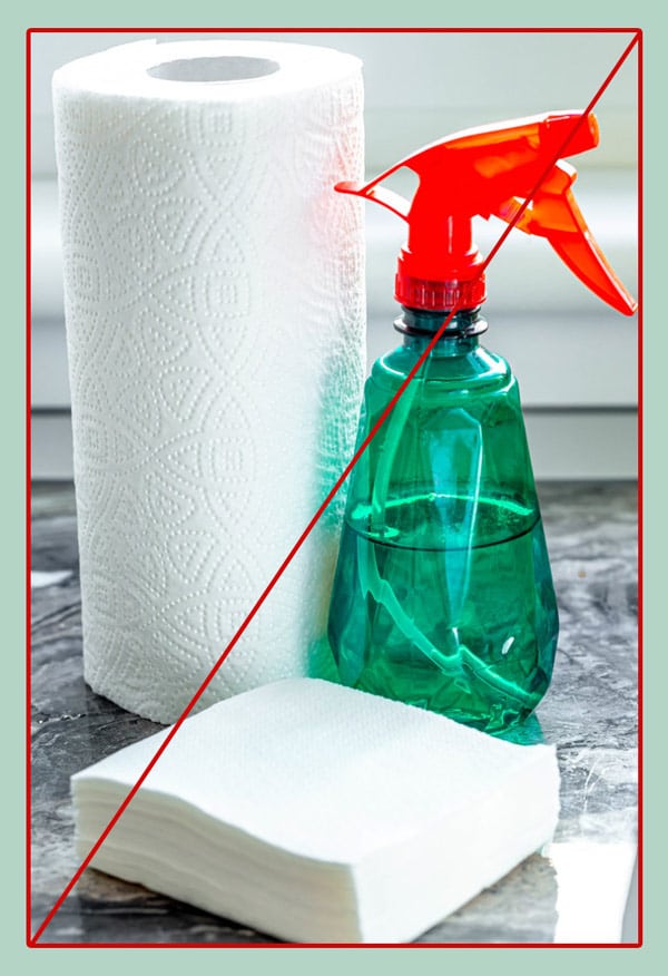Do not Use Spray Bottle and Paper Towels for Window Cleaning