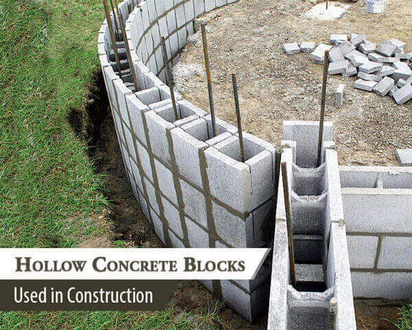 Hollow Concrete Block Used in Construction Image