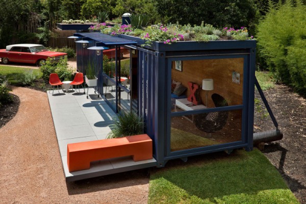 Openings within Shipping Container Home