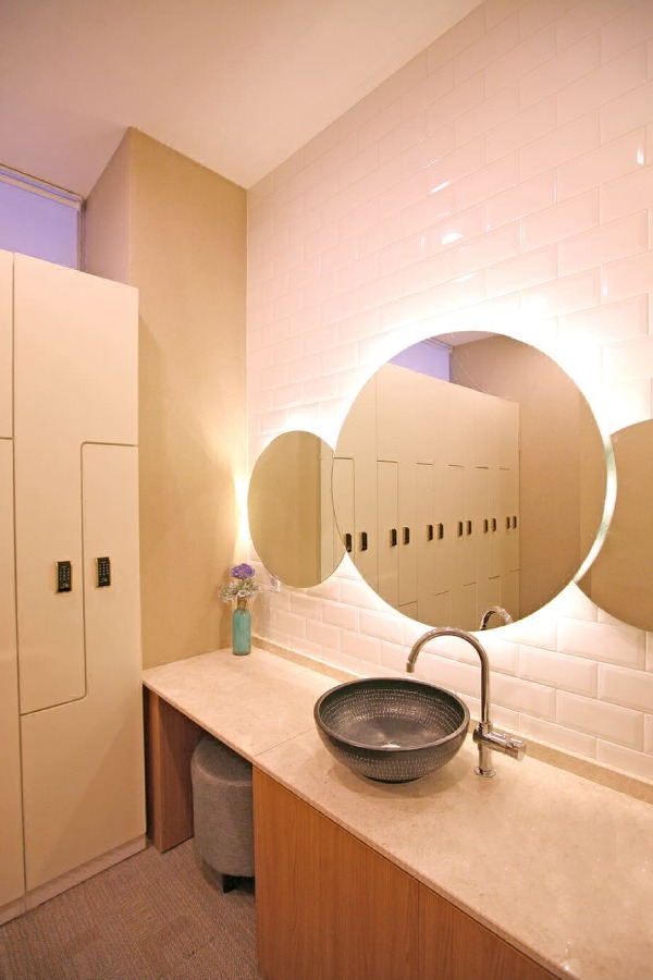 Mirror with LED lights