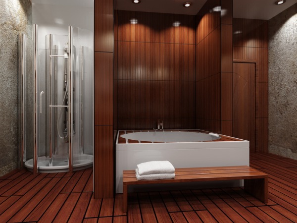 wood-based bathroom