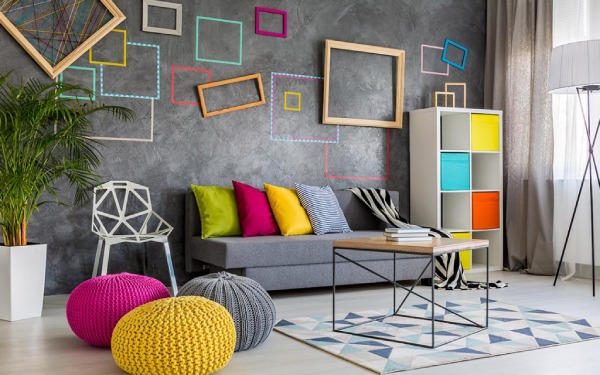 Colourful Wall as a Conversation Piece