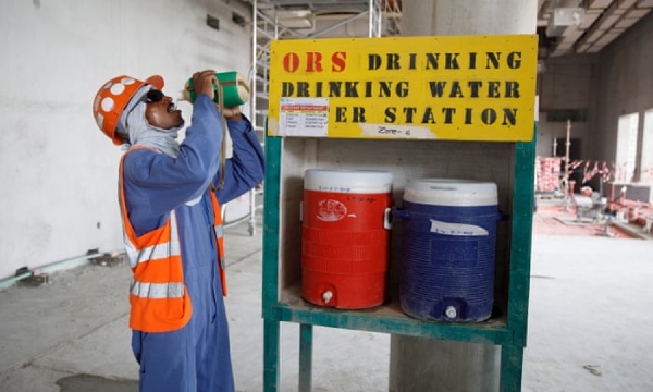 Facility of Quality Drinking Water for Labourers on Construction Site