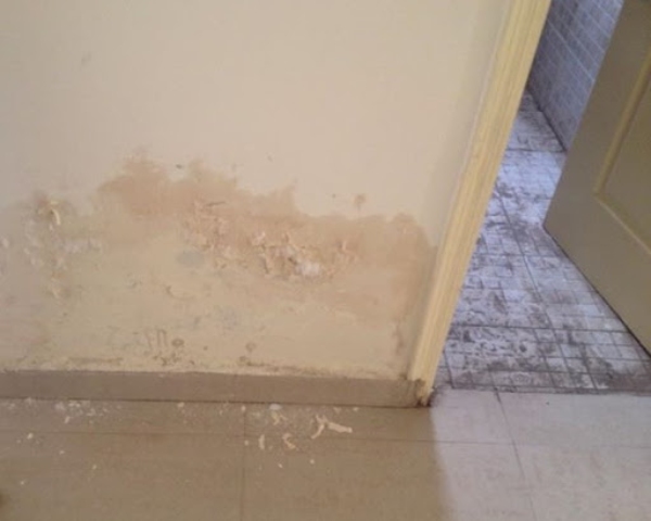 Water Leakage in Home Due to Poor Plaster