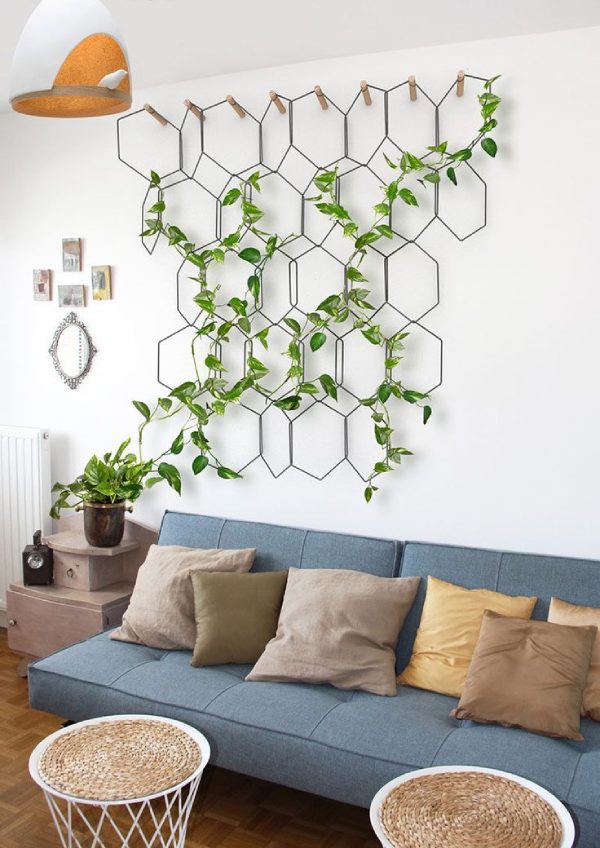 Artificial Plants in Living Room