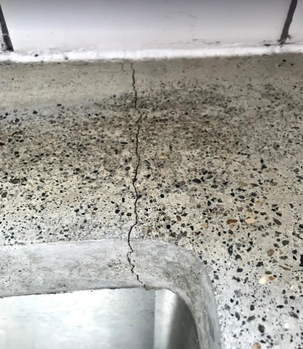 Cracks in Concrete Countertop