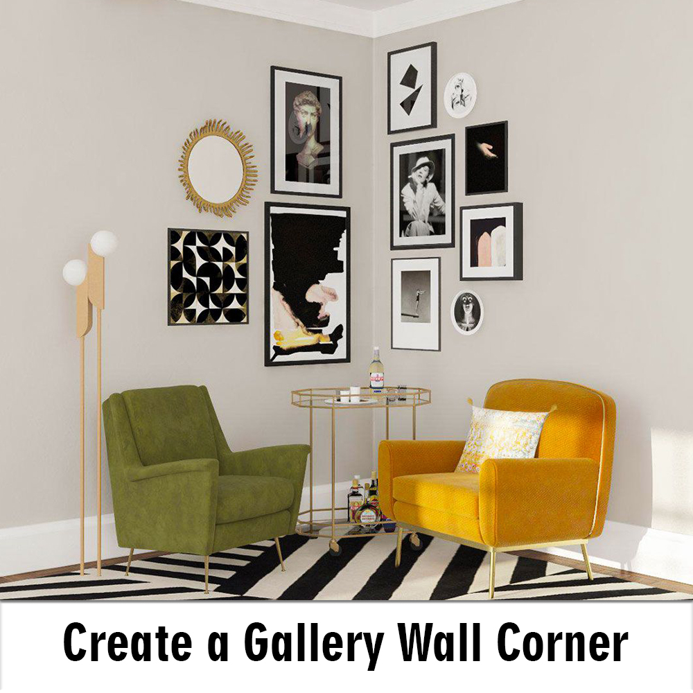 Create a Gallery Wall Corner