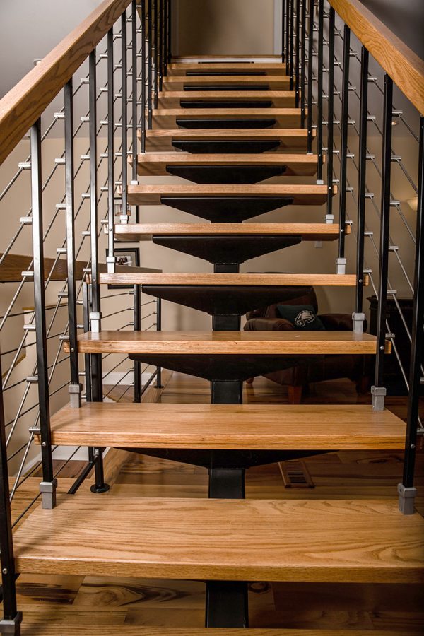 Metal Stair with a metal Stringer
