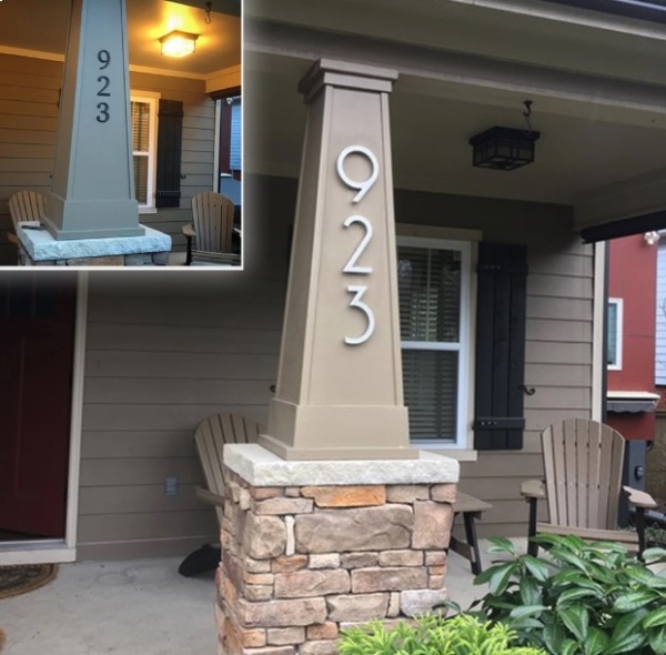 Replace the Old Door Numbers with Eye-Catching Numbers