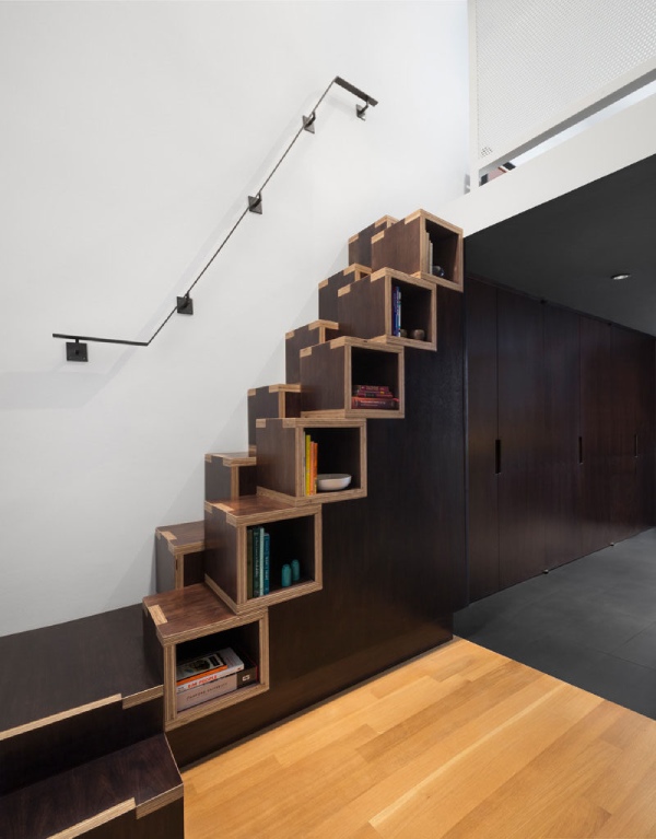 Space Saving Wooden Stair