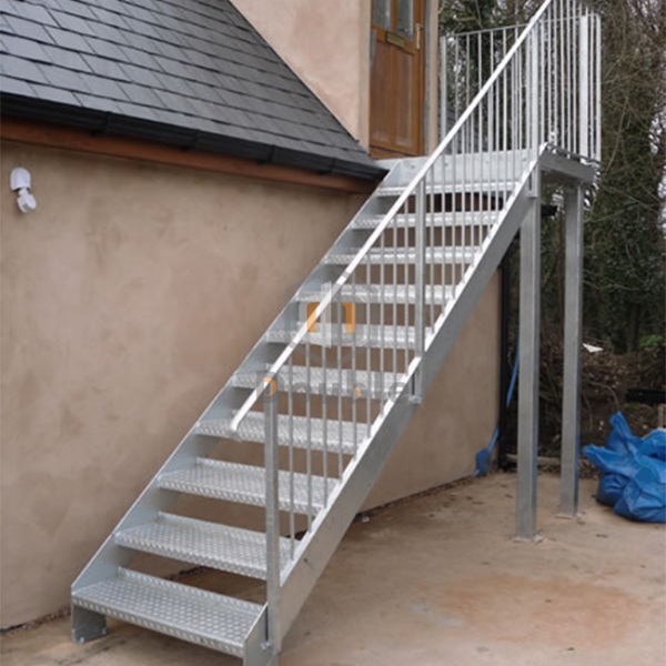 stainless steel staircase detail