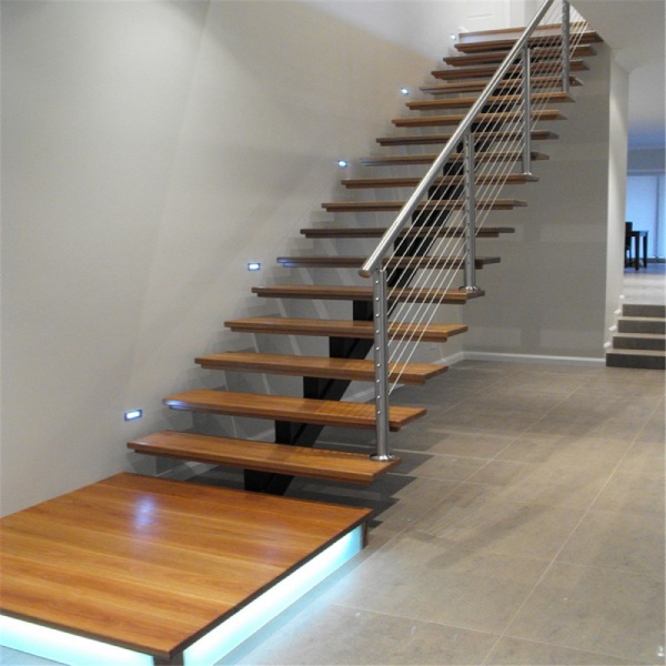 Straight Wooden Stairs