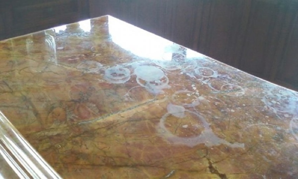 Water Stain on Granite Surface