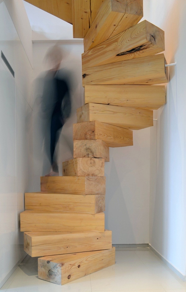 Birch Spiral Staircase